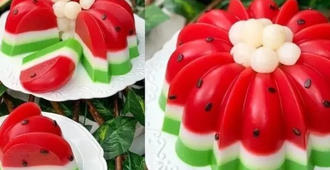 Puding Semangka: Kesegaran Unik dengan Butiran Surprise